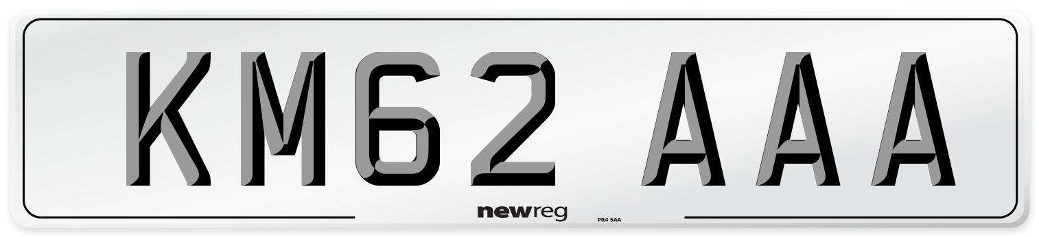 KM62 AAA Number Plate from New Reg